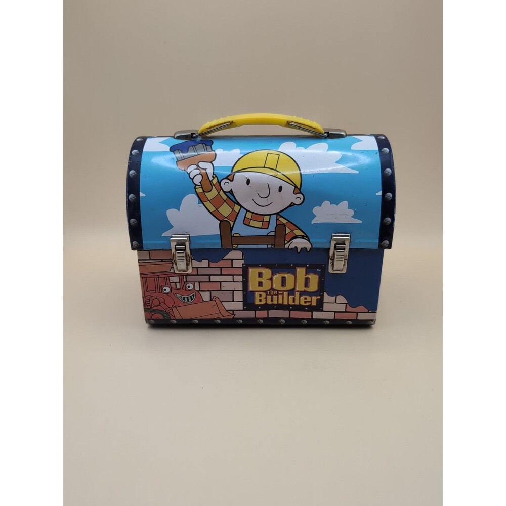 Collectors Bob the Builder Metal Lunch Box Tin 2001 Wendy Tool Box Style